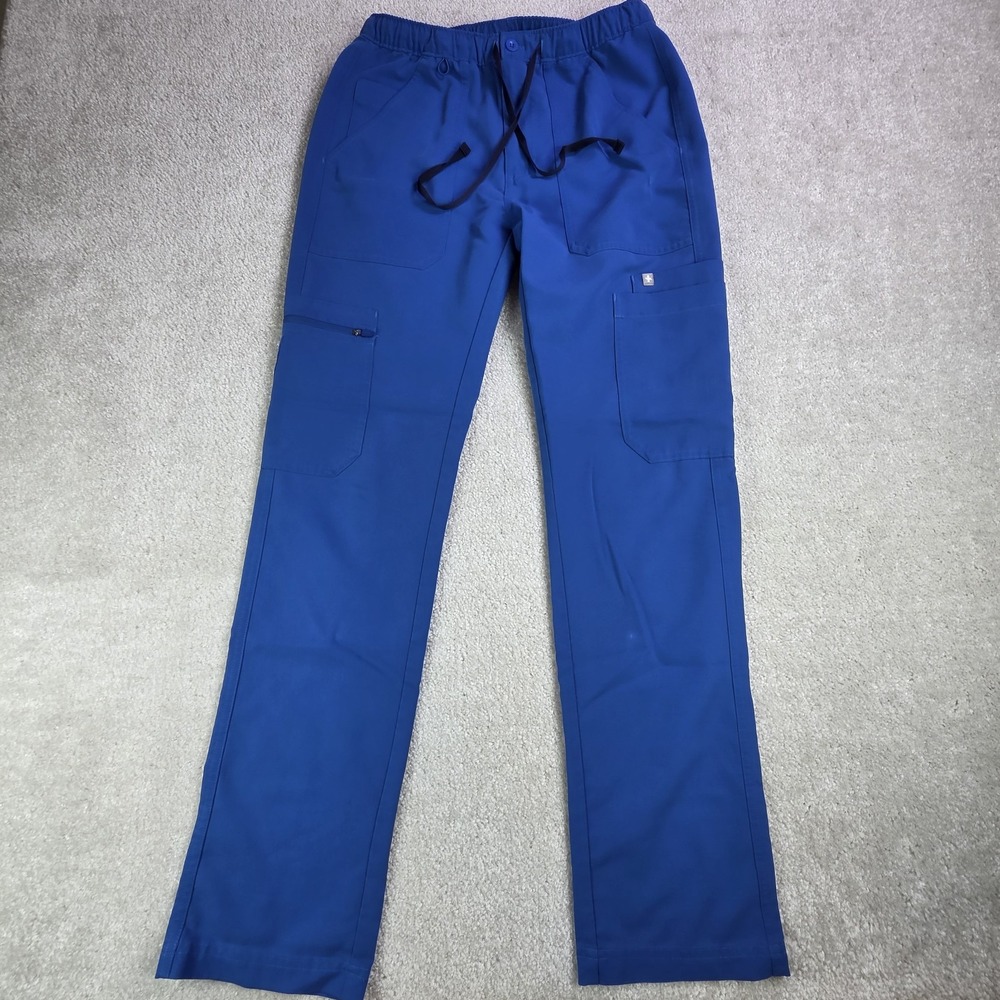 Figs Cairo Men's Scrub Pants‎ Cargo Size XS Blue Medical Dental Tech